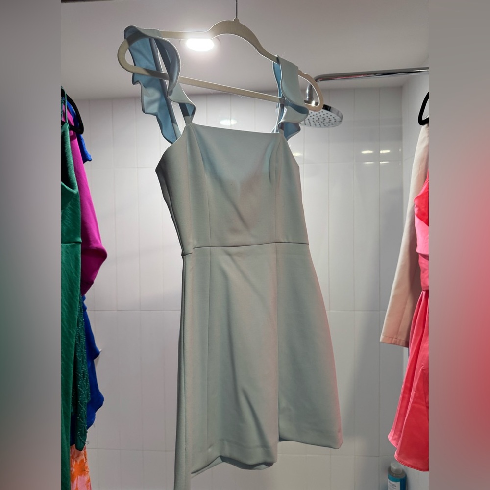 French Connection whisper ruffle dress